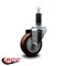 Service Caster 3.5'' Maroon Poly Wheel Swivel 1-1/8'' Expanding Stem Caster SCC-EX20S3514-PPUB-MRN-118 - alternate 3